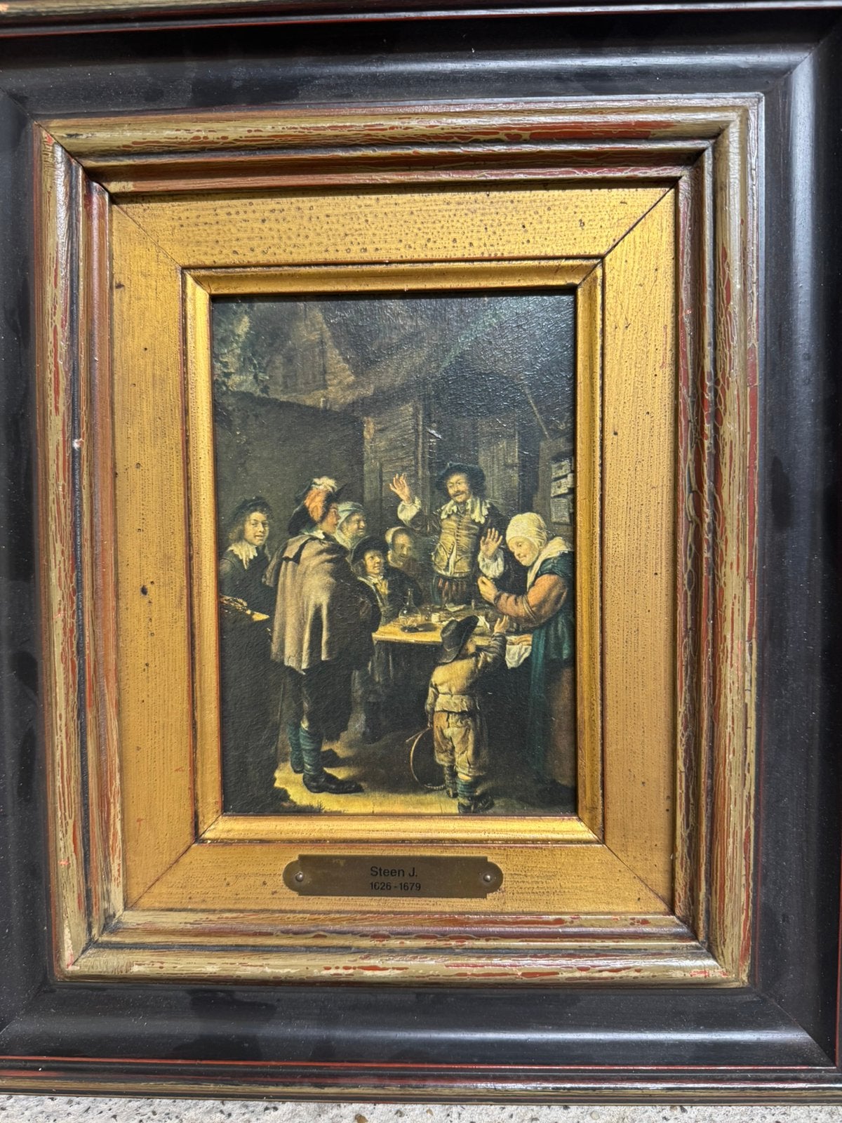Vieille scène hollandaise d'après Jan Steen Sfeervol, Enlèvement, Vieux hollandais, Autres sujets