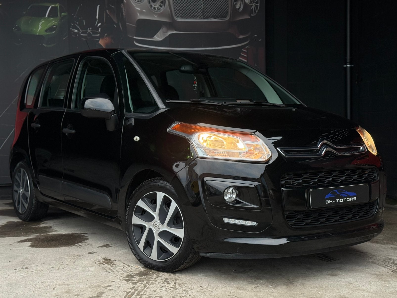 Citroen C3 Picasso 1.6 diesel airco, Auto's, Citroën, Euro 5, Stof, Zwart, 4 cilinders