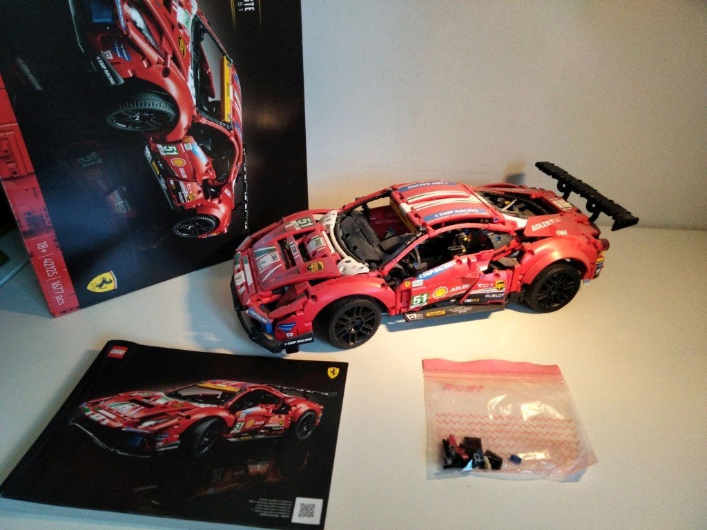 Ferrari 488 GTE “AF Corse #51”, Inclusief instructies, Lego, Ophalen of Verzenden, Zo goed als nieuw