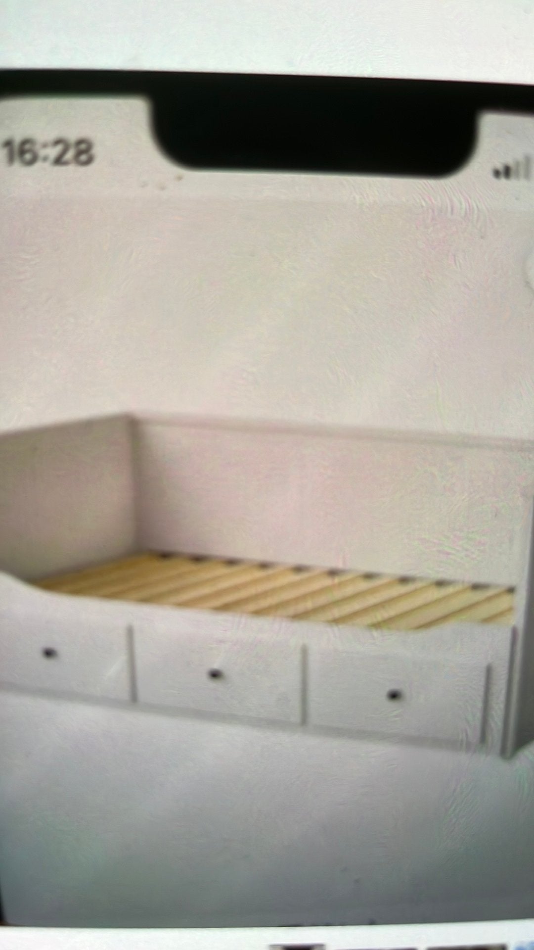 Ikea bedbank Hemnes zonder matrassen, Une personne, Utilisé, Enlèvement, 80 cm