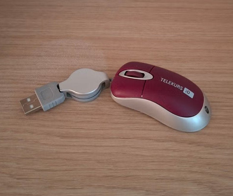 Nieuw! usb-muis: klein met intrekbare draad (reisformaat), Ophalen of Verzenden, Nieuw, Muis