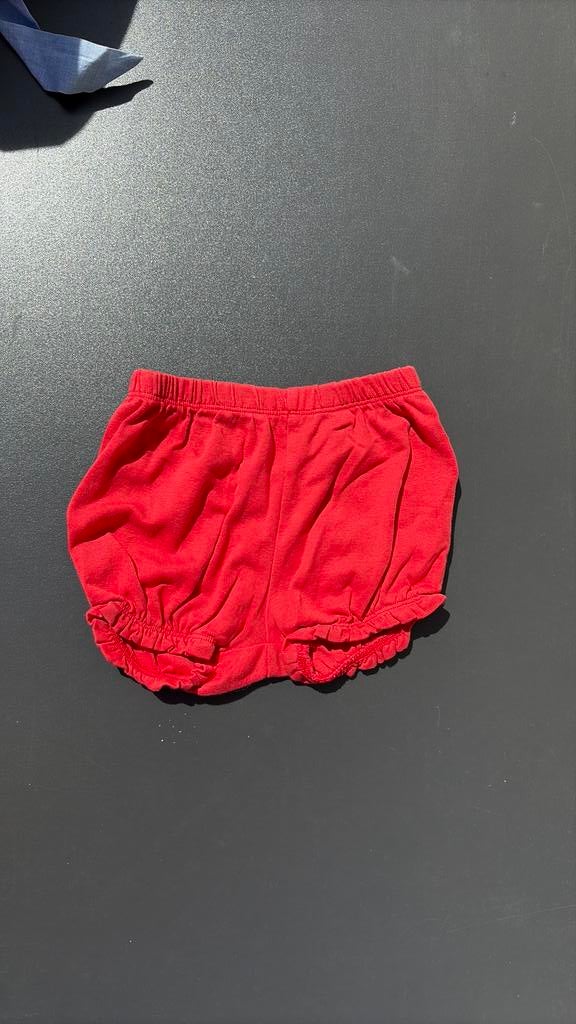 Rood romper met broekje, Enfants & Bébés, Vêtements de bébé | Taille 86, Enlèvement, Comme neuf, Pantalon