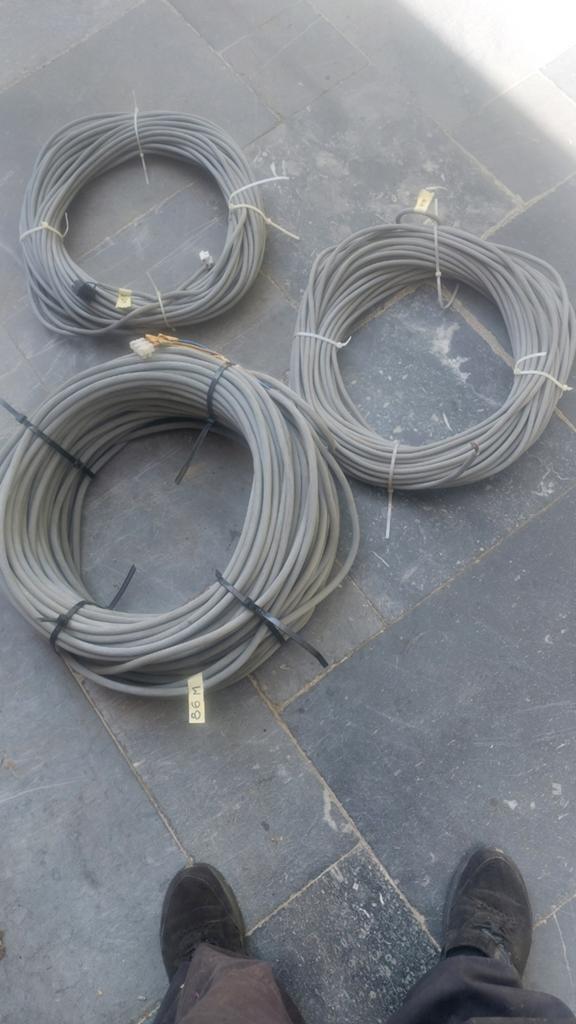 3 rollen Soepele meer aderige vtmb kabel, Doe-het-zelf en Bouw, Elektriciteit en Kabels, Ophalen of Verzenden