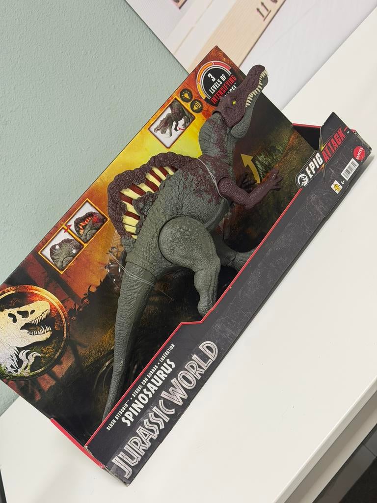 Jurassic World Park Spinosaurus Epic Attack - Nieuw Zeldzaam, Verzamelen, Ophalen of Verzenden, Nieuw, Film, Actiefiguur of Pop