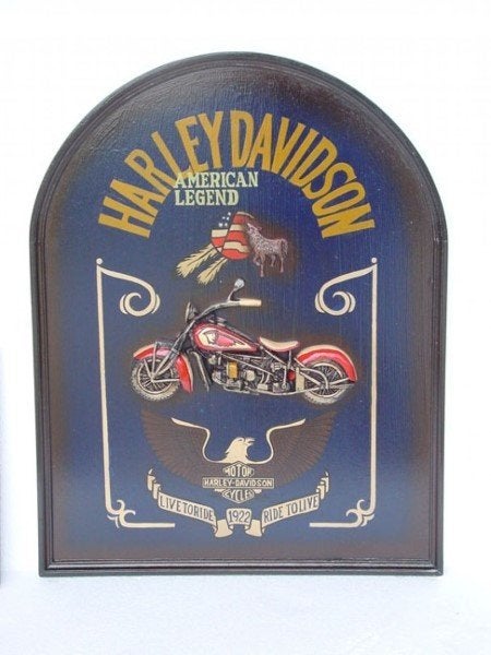 Motorbike wandbord 83 cm - motor pubbord, Ophalen, Nieuw