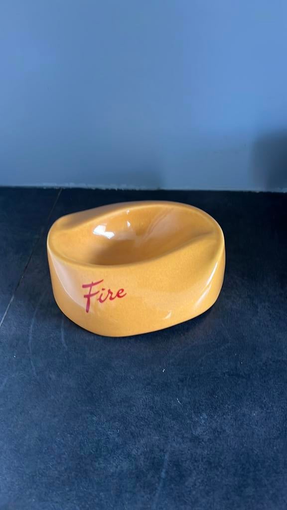 Vintage asbak Fire, Ophalen of Verzenden, Zo goed als nieuw, Overige typen