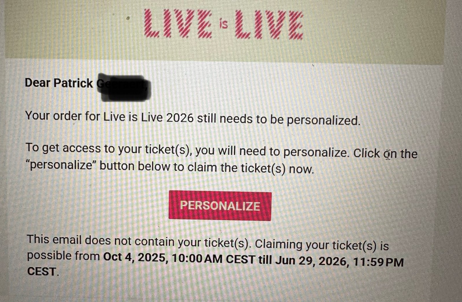 Nick Cave VIP experience - 2 tickets - 28 juni 2026, Tickets en Kaartjes