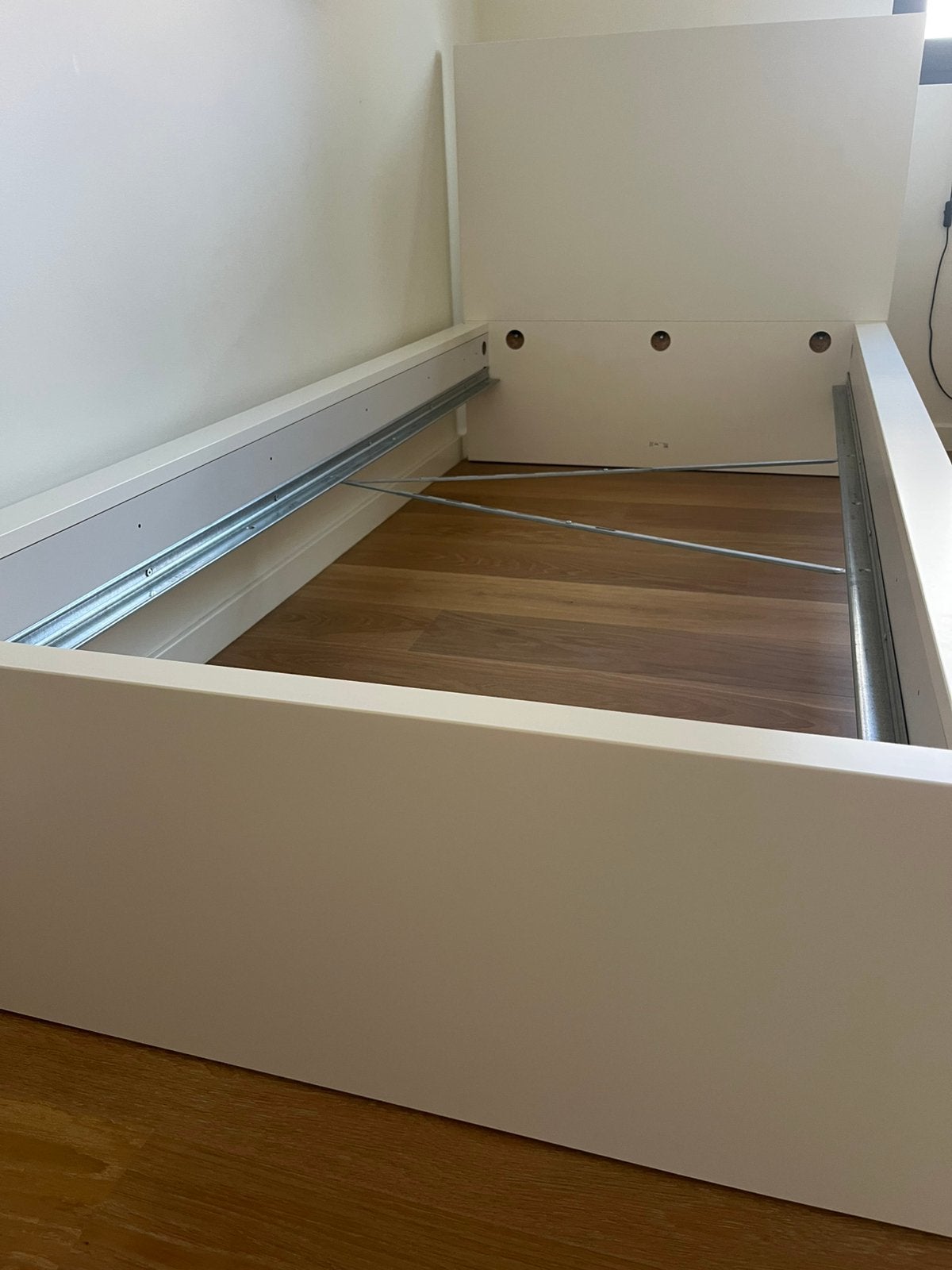 Bedrand, Huis en Inrichting, Ophalen, Gebruikt, Eenpersoons, Wit