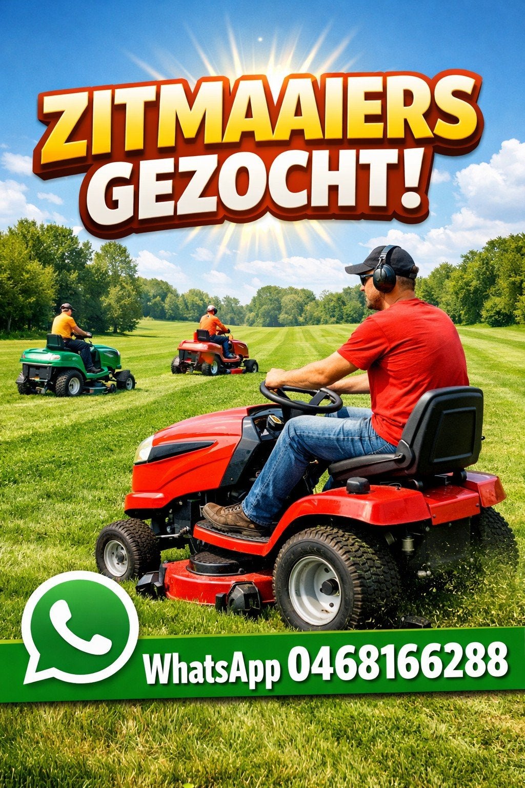 Zitmaaier gezocht alles aanbieden defect werkend doorgeroest, Enlèvement, Bac de ramassage