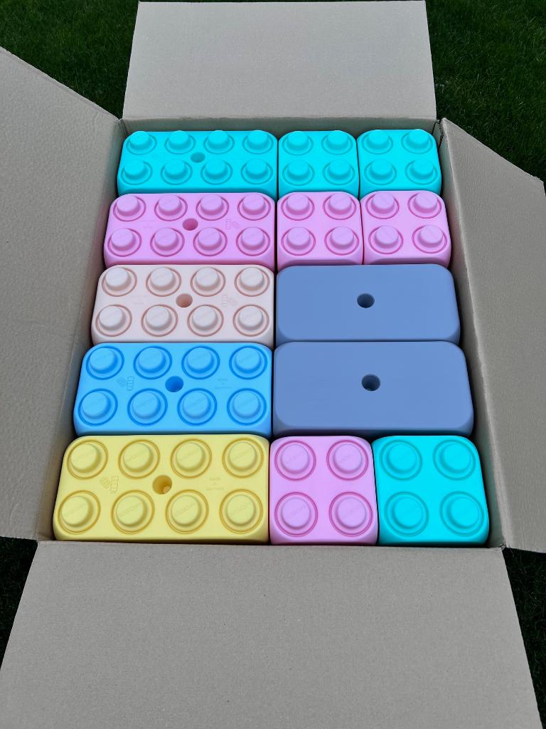 Blubloxx grote bouwblokken, mooie pastelkleuren XL blokken, Ophalen of Verzenden, Nieuw, Overige merken