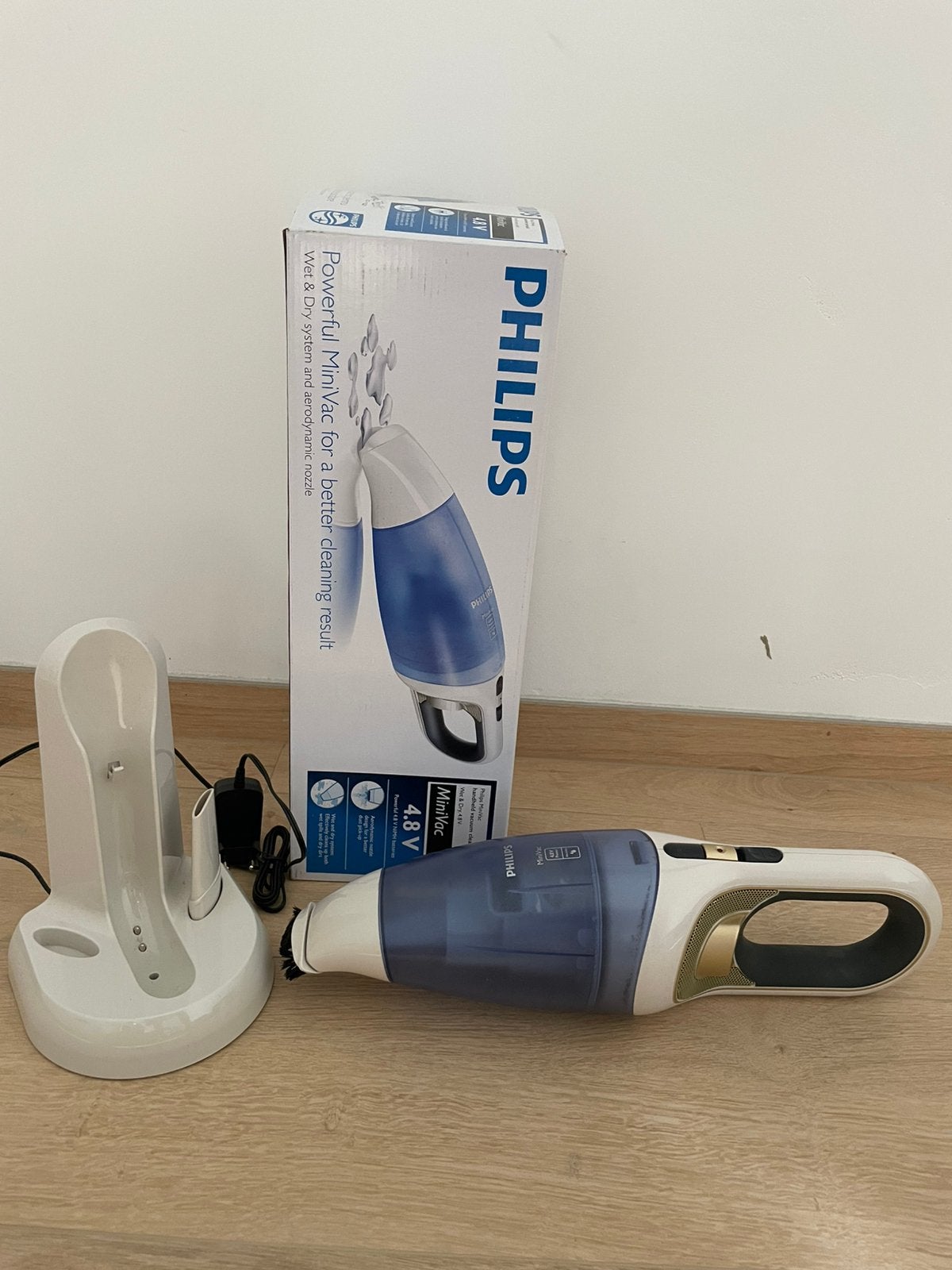 Kruimeldief Philips Wet&Dry, Ophalen, Draadloos, Zo goed als nieuw, Kruimeldief