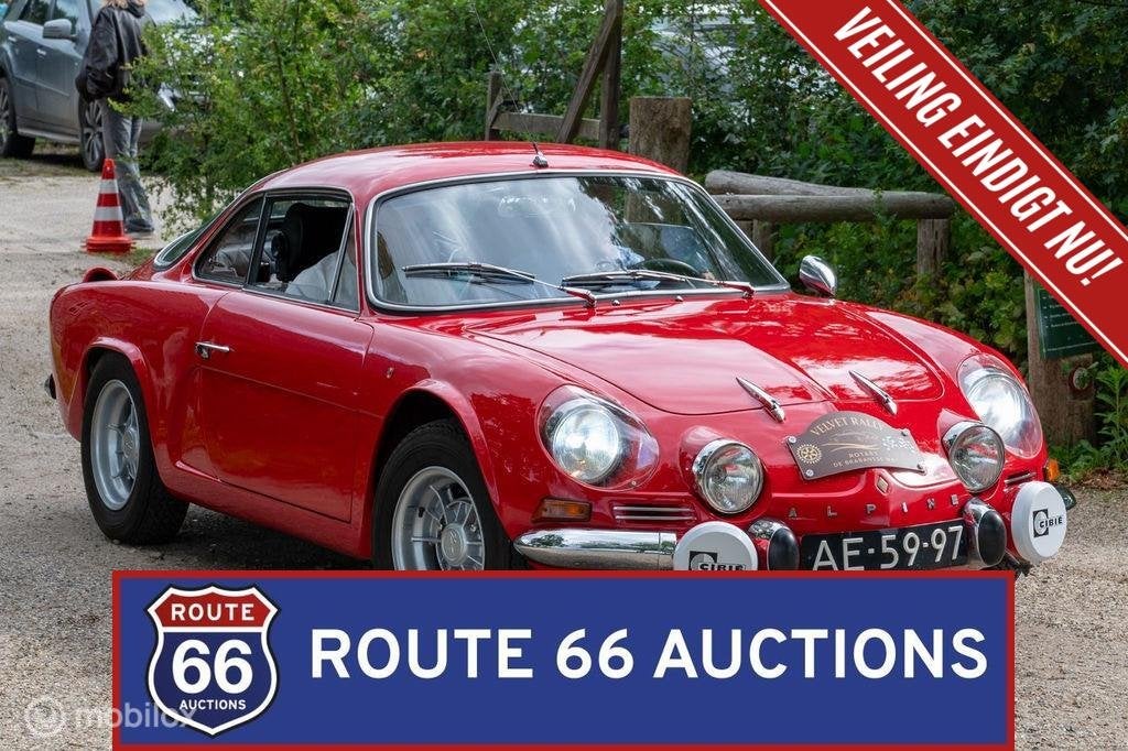 Alpine A110 1300 Berlinette | 1971 | Route 66 Auctions, Auto's, Renault, Zwart, Bedrijf, Handgeschakeld
