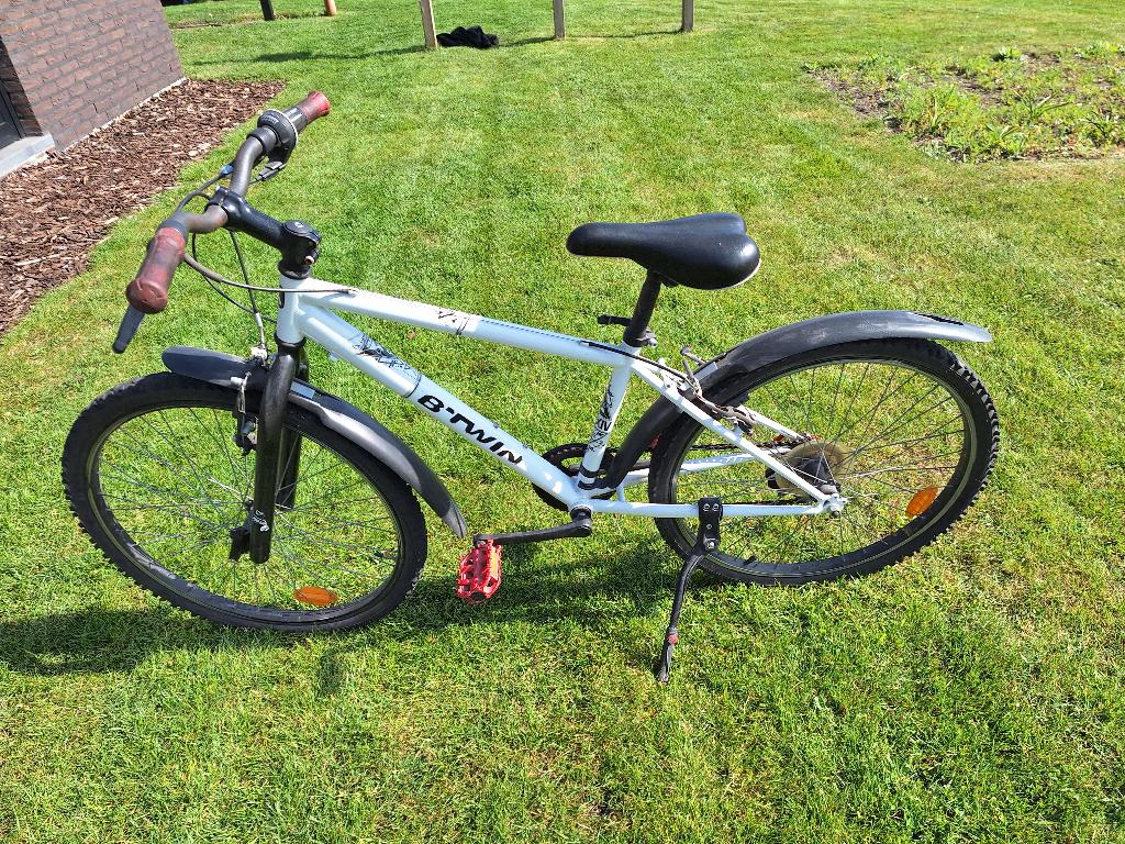 Kinder mountainbike/crossfiets (op te kuisen), Ophalen, 24 inch of meer, Gebruikt, Velgrem