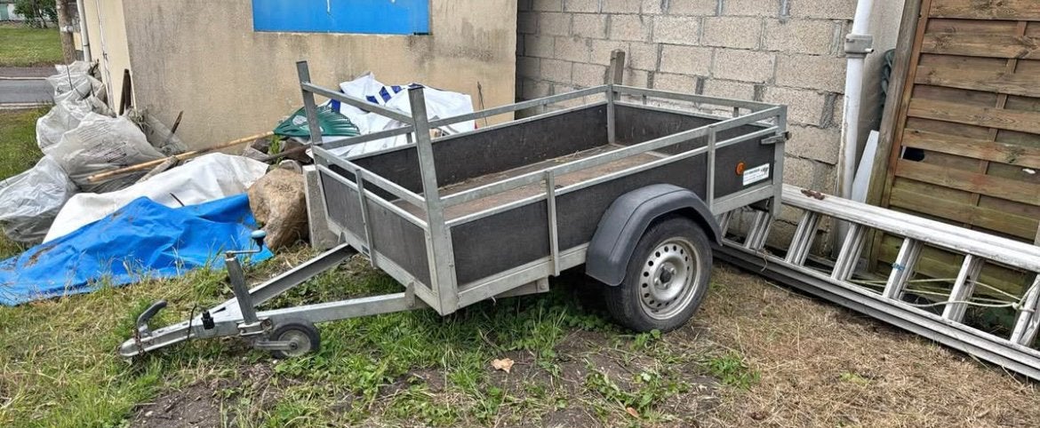 Remorque simple essieu 750kg, Ophalen, Zo goed als nieuw