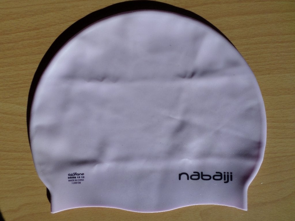 Nabaiji Decathlon lichtpaarse lila badmuts, Nabaiji, Meisje, One size, Ophalen of Verzenden