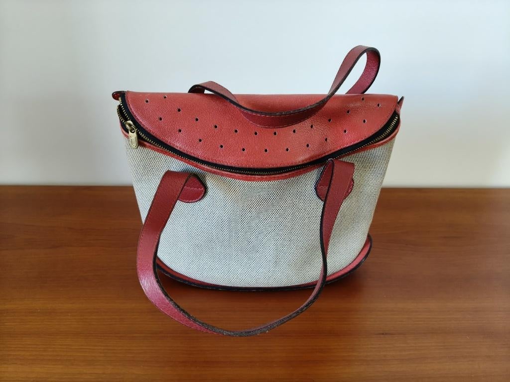 handtas Delvaux, Handtassen en Accessoires, Tassen | Damestassen, Ophalen, Zo goed als nieuw, Rood, Handtas
