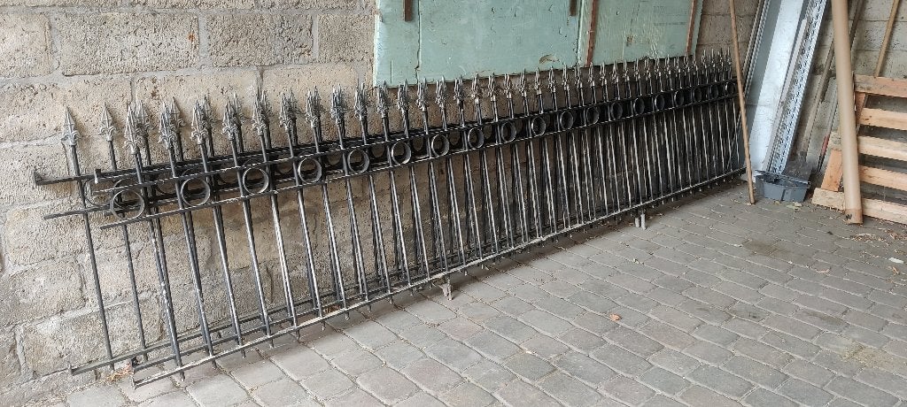 IJzeren hekwerk – 3 stuks – 4m x 90cm – Gegalvaniseerd, Ophalen