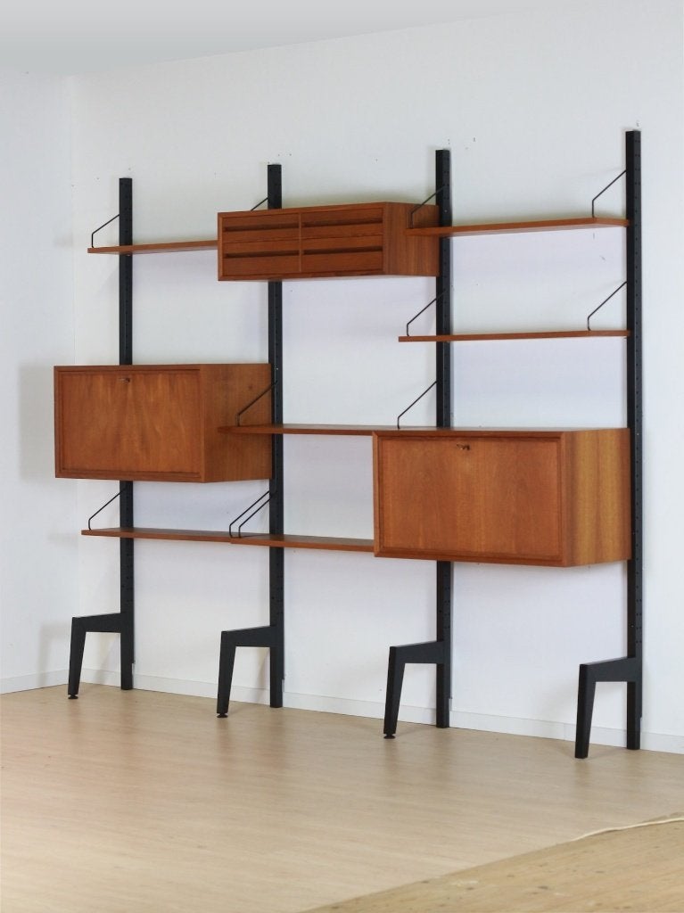 vintage wandmeubel – Poul Cadovius, Royal System, Huis en Inrichting, Kasten | Overige, Ophalen, Gebruikt