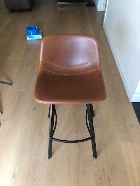 barstoel hoogte zit 70cm, Ophalen, Kunststof, Met voetsteun, 60 tot 90 cm