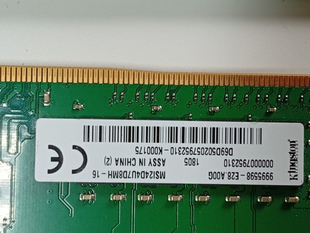 Kingston 32GB Kit (2x 16GB) DDR4 2400MHz Desktop RAM, Computers en Software, RAM geheugen, 32 GB, Verzenden, DDR4, Zo goed als nieuw