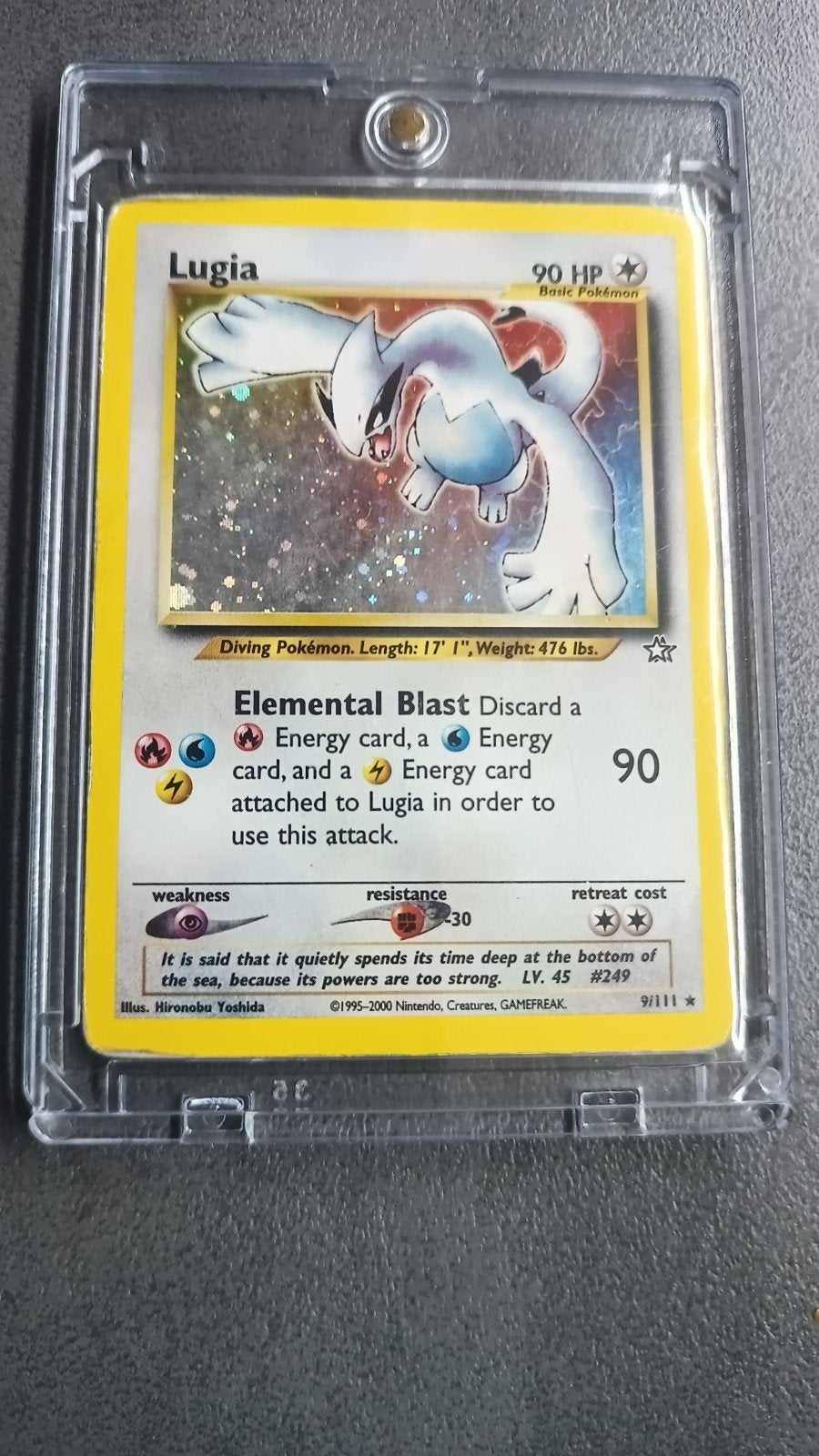 Lugia 9/111  Neo Genesis Holo rare (played), Hobby en Vrije tijd, Verzamelkaartspellen | Pokémon, Ophalen of Verzenden