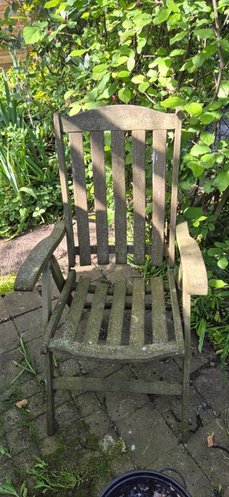 Tuinstoelen teak., Ophalen
