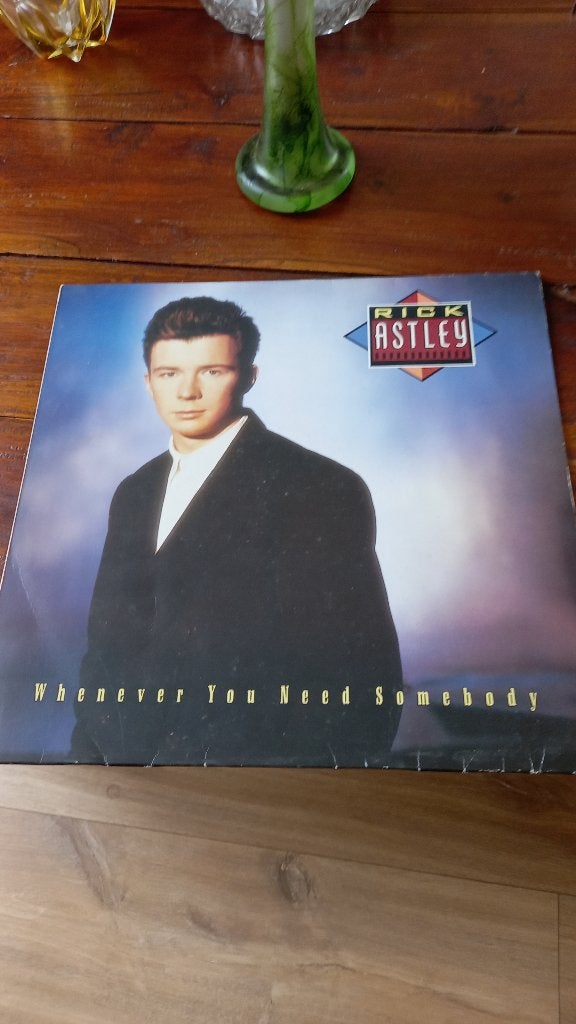 vinyl 33T rick astley "album " (never gonna give you up), Ophalen, Gebruikt, Pop