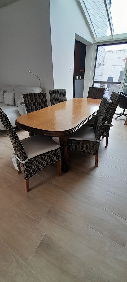 eettafel, Huis en Inrichting, Ophalen, Gebruikt, Rustiek, Eikenhout