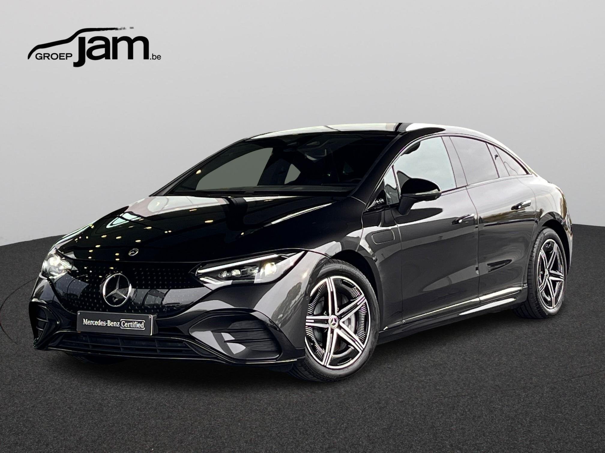 Mercedes-Benz EQE 350 AMG Line, Auto's, Mercedes-Benz, Automaat, Parkeersensor, Zwart, 96 kWh