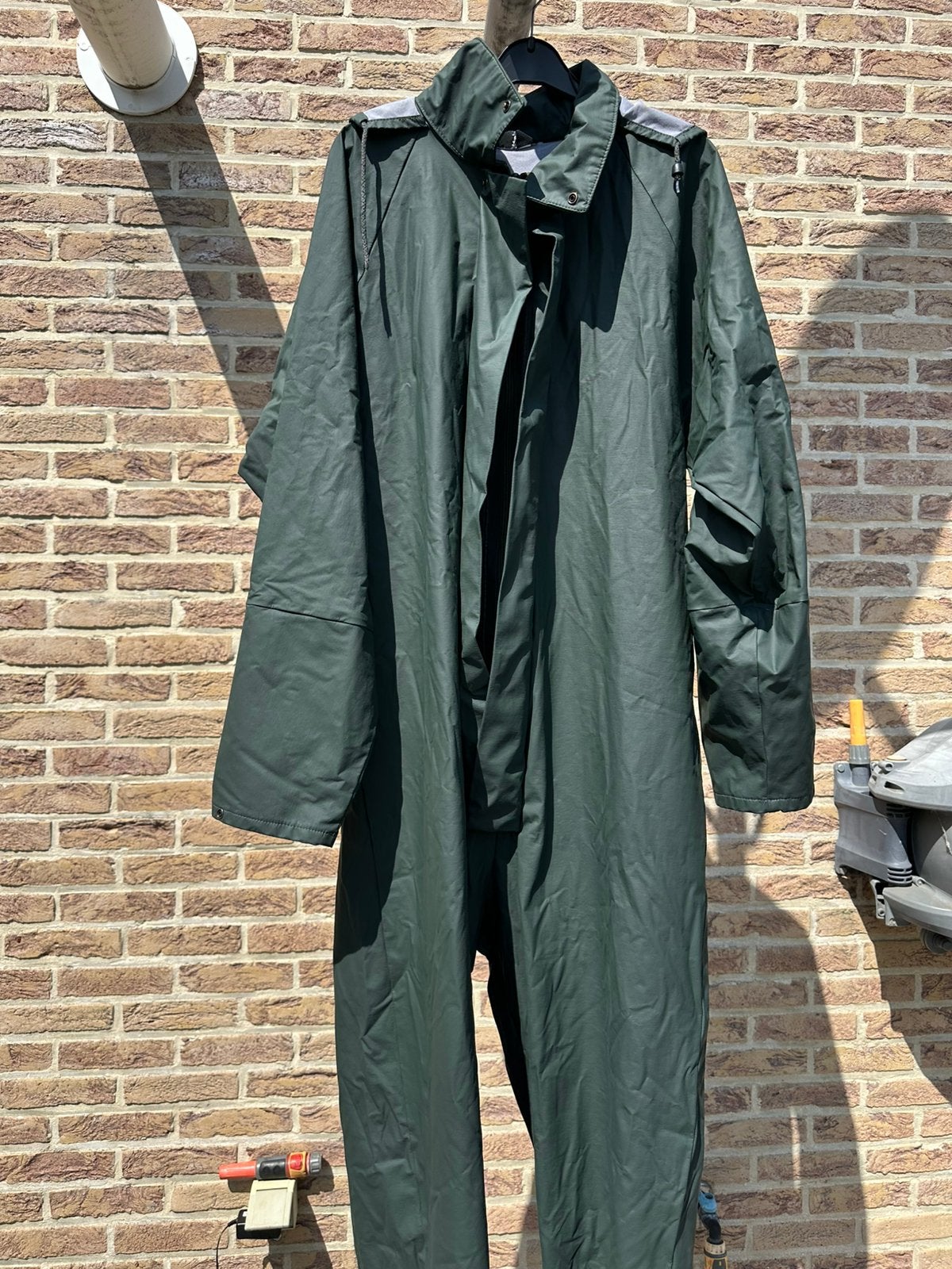 Veste de pluie Sioen vert foncé | Taille M ou L, Enlèvement ou Envoi, Comme neuf, Combinaison de pluie, Heren
