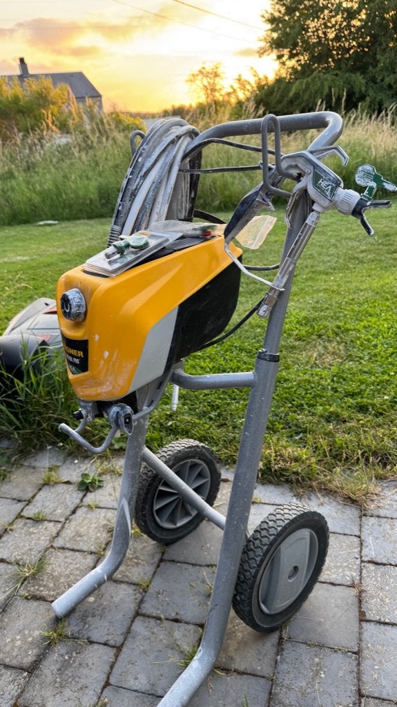 Airless HEA Wagner Pro 350M avec rallonge 30cm, Bricolage & Construction, Enlèvement, Utilisé, Pulvérisateur de peinture ou Pompe à peinture