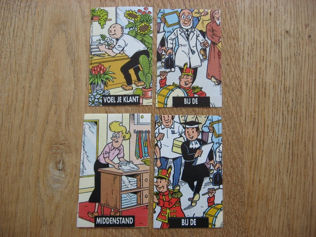 Autocollants vintage Suske et Wiske, Collections, Enlèvement ou Envoi, Bob et Bobette, Neuf, Image, Affiche ou Autocollant