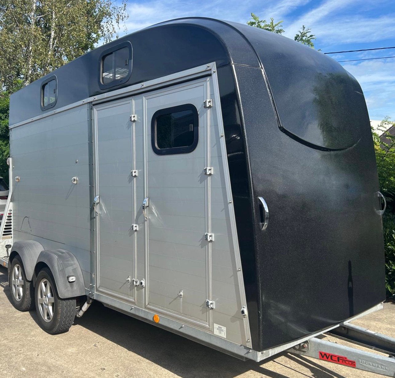 Bockmann Big Portax 2p deluxe 2014 in top staat, Ophalen, Zo goed als nieuw, Aluminium, 3-paards trailer