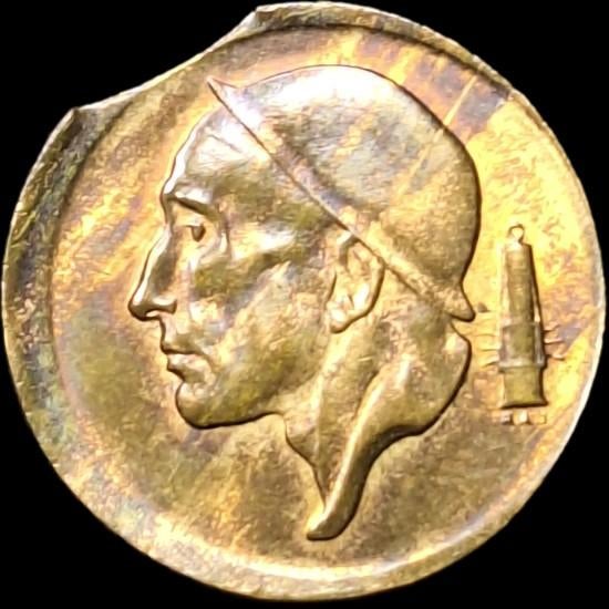 50 CENTIMES BELGE FAUTÉE