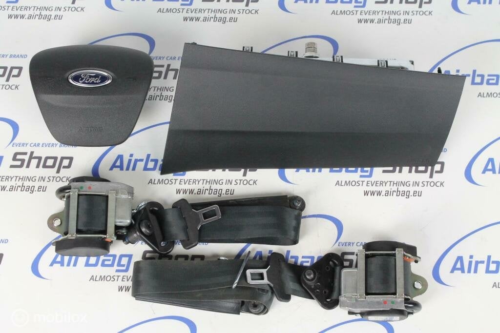 Airbag set Paneel set zwart Ford Transit custom 2012 – 2023, Gebruikt, Ophalen of Verzenden