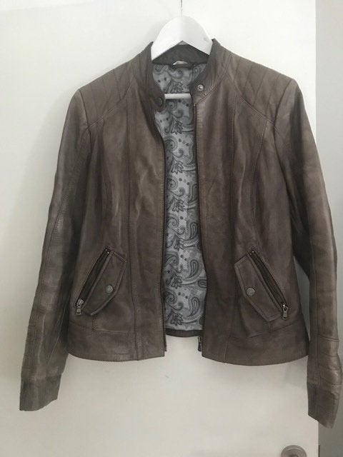 veste en cuir, Vêtements | Femmes, Vestes | Été, Enlèvement, Porté, Taille 38/40 (M)