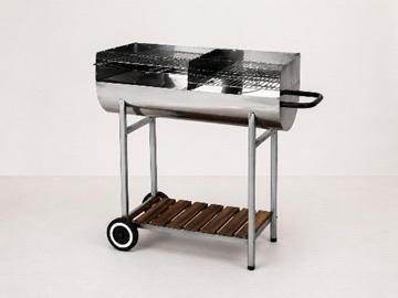 BRASE Inox-RVS Barbecue – Premium Houtskool BBQ met Wielen, Tuin en Terras, Ophalen of Verzenden, Nieuw, Met accessoires