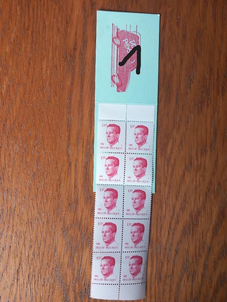 Verschillende postzegelvelletjes jaren 50 tot 70, Koninklijk huis, Ophalen of Verzenden, Zonder stempel, Postfris