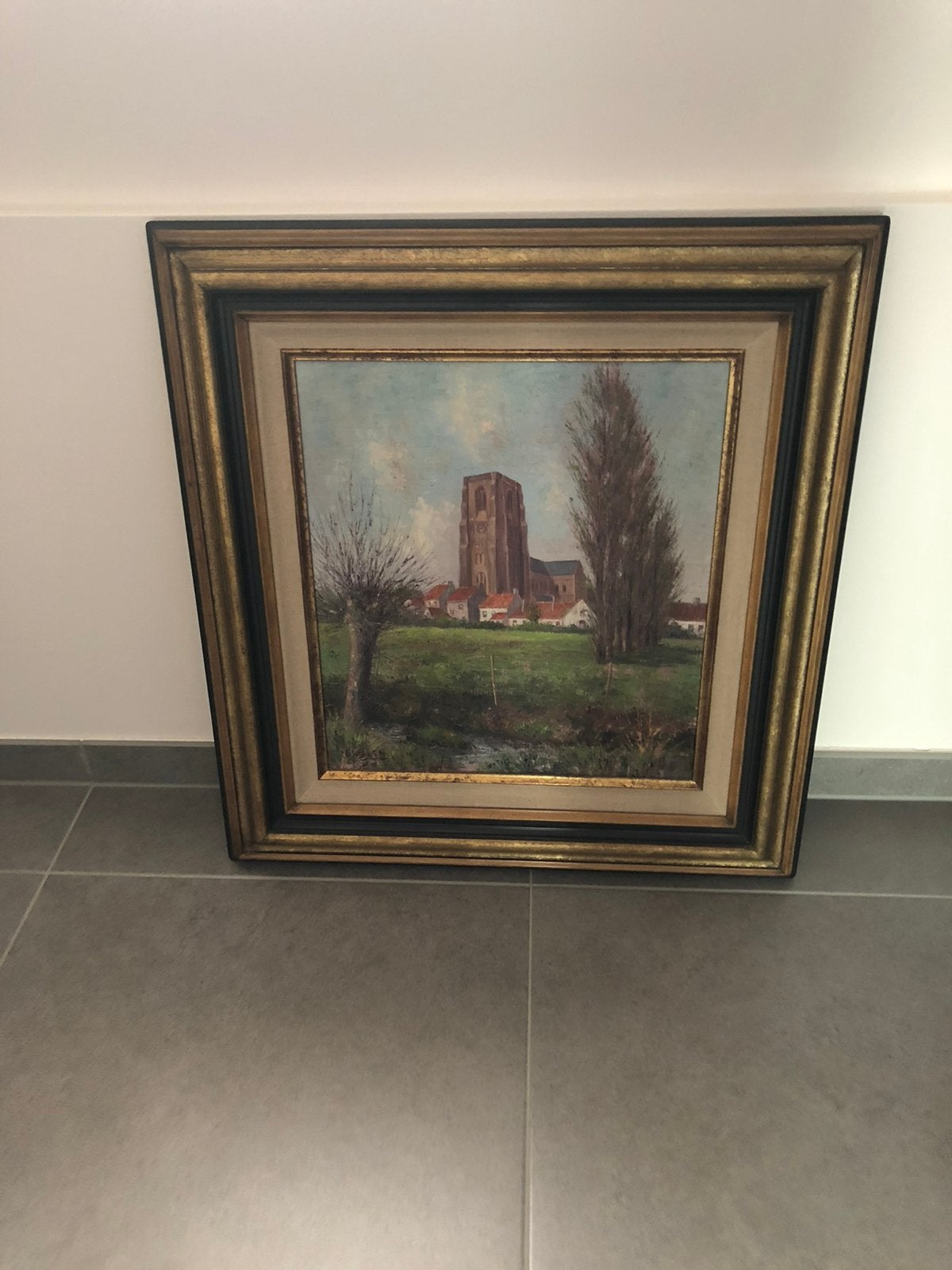 Schilderij van Lissewege, Antiek en Kunst, Ophalen