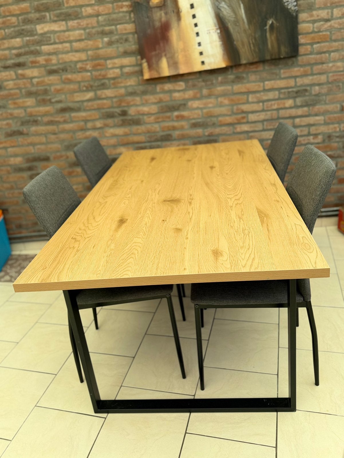Table à manger et 4 chaises, Maison & Meubles, Tables | Tables à manger, Enlèvement, Comme neuf