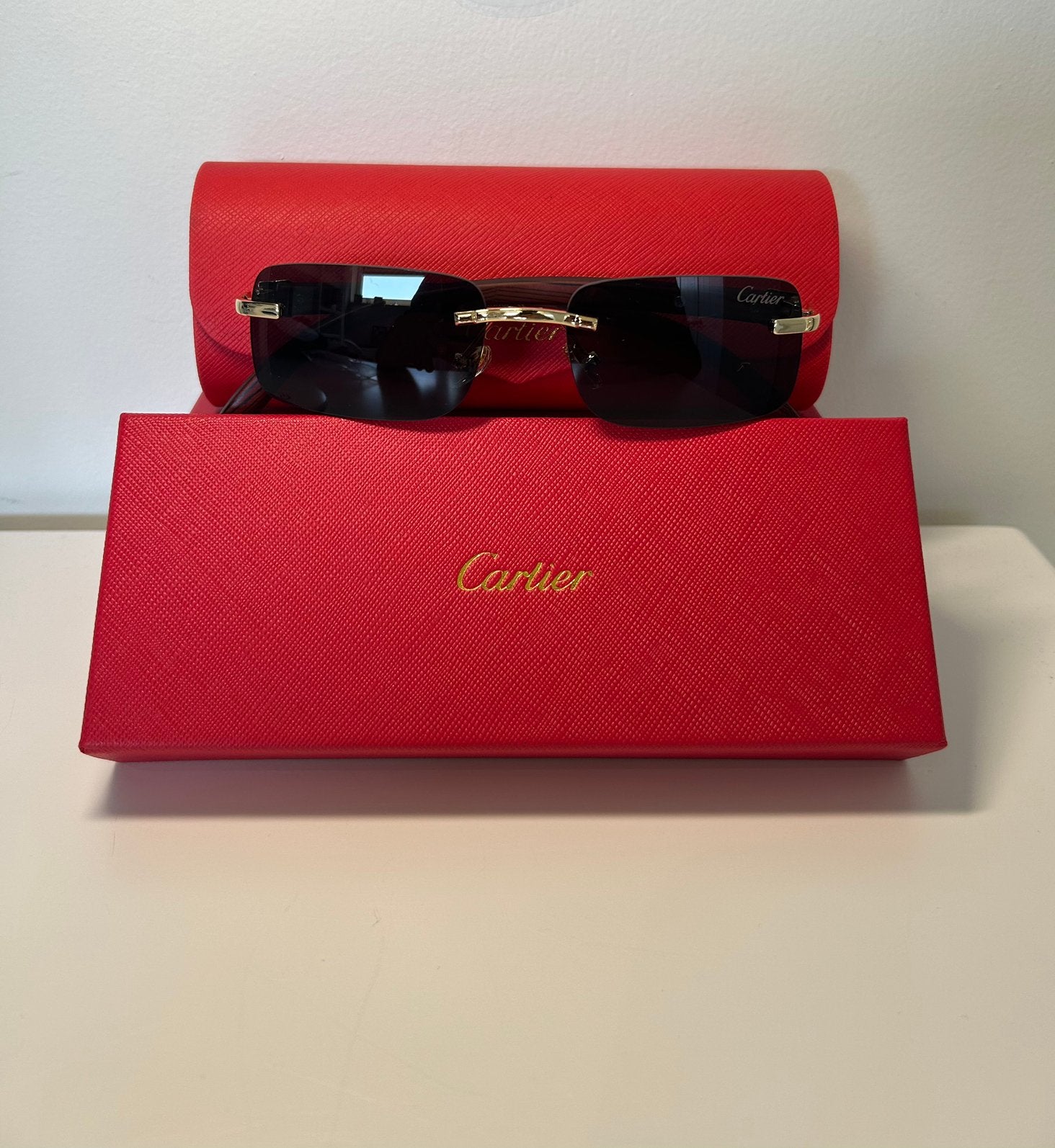 Cartier sunglasses, Overige merken, Zonnebril, Zwart, Nieuw