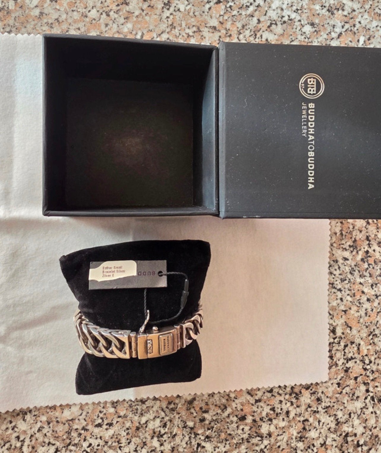 Buddha to buddha Esther Small armband NIEUW!!!, Handtassen en Accessoires, Ophalen of Verzenden, Nieuw, Zilver, Zilver