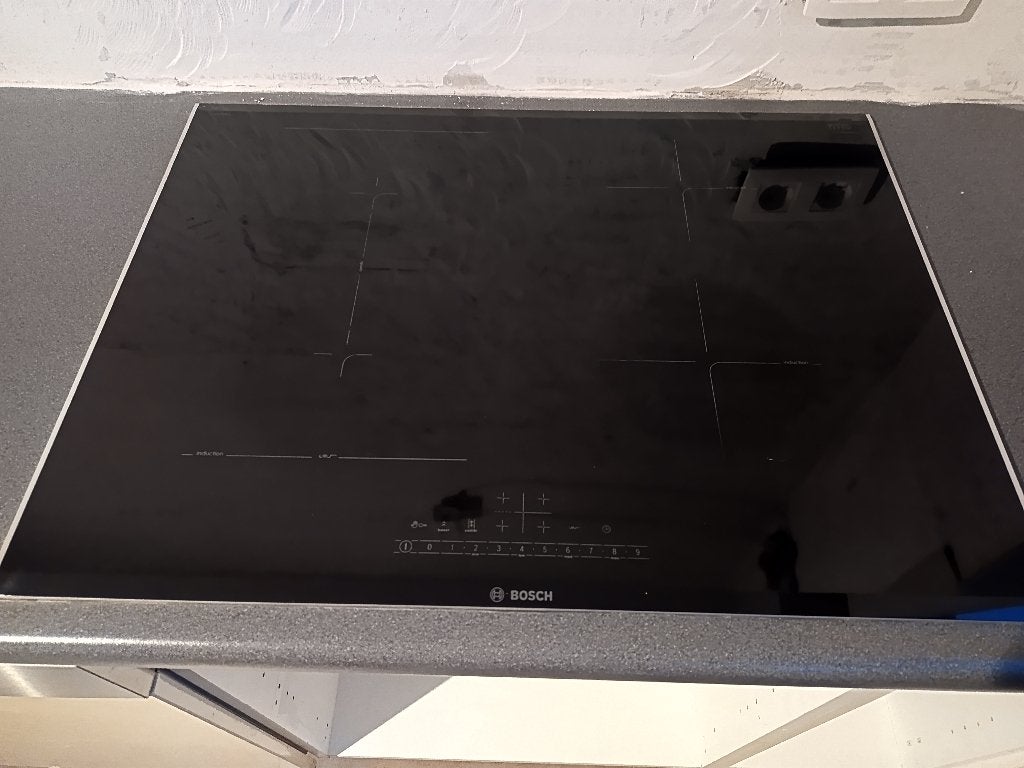 Electrisch inductie kookplaat, Elektronische apparatuur, Ophalen, Gebruikt, 4 kookzones, Inbouw