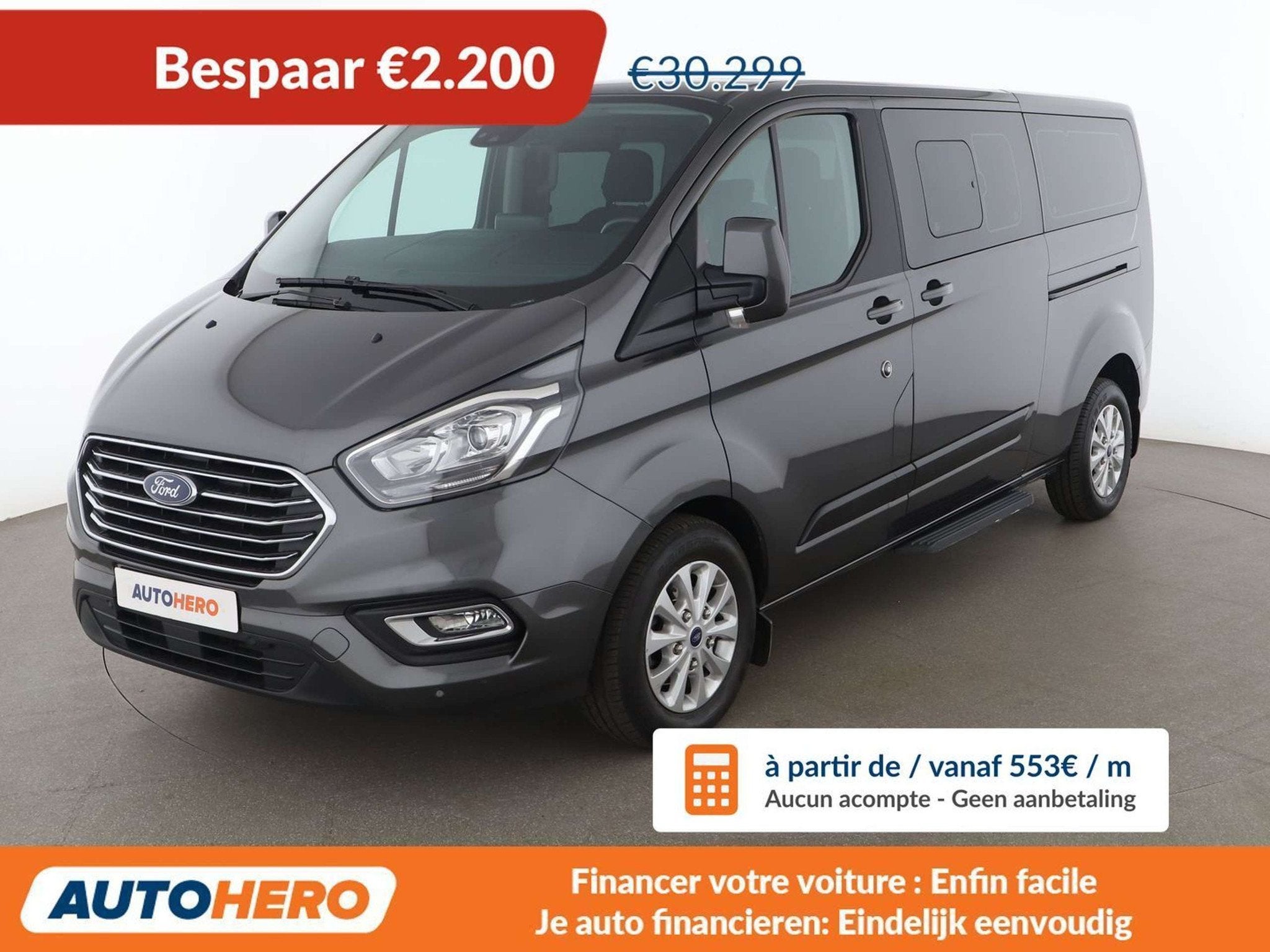 Ford Tourneo Custom 2.0 TDCi 320 L2 Trend, Autos, Achat, Boîte manuelle, 5 portes, 96 kW
