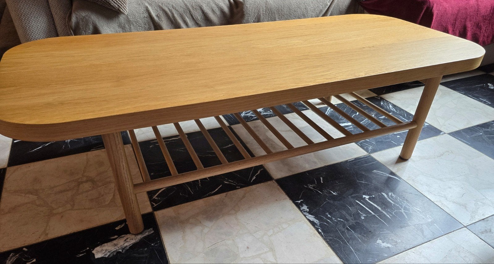 Table basse IKEA LISTERBY, 100 à 150 cm, Moins de 50 cm, Enlèvement, Utilisé
