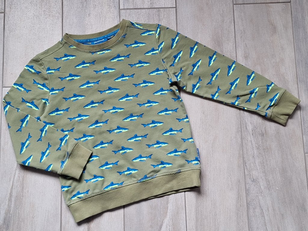 ★ M122 - Zomertrui Someone haai, Kinderen en Baby's, Kinderkleding | Maat 122, Gebruikt, Trui of Vest, Ophalen of Verzenden, Someone