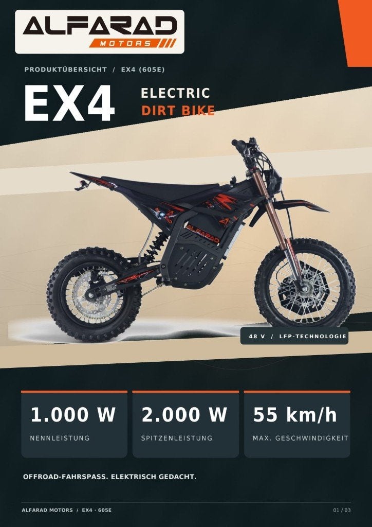 crossmotor KXD storm 1000 watt 48volt lithium 9-15 jaar, Ophalen of Verzenden, Nieuw