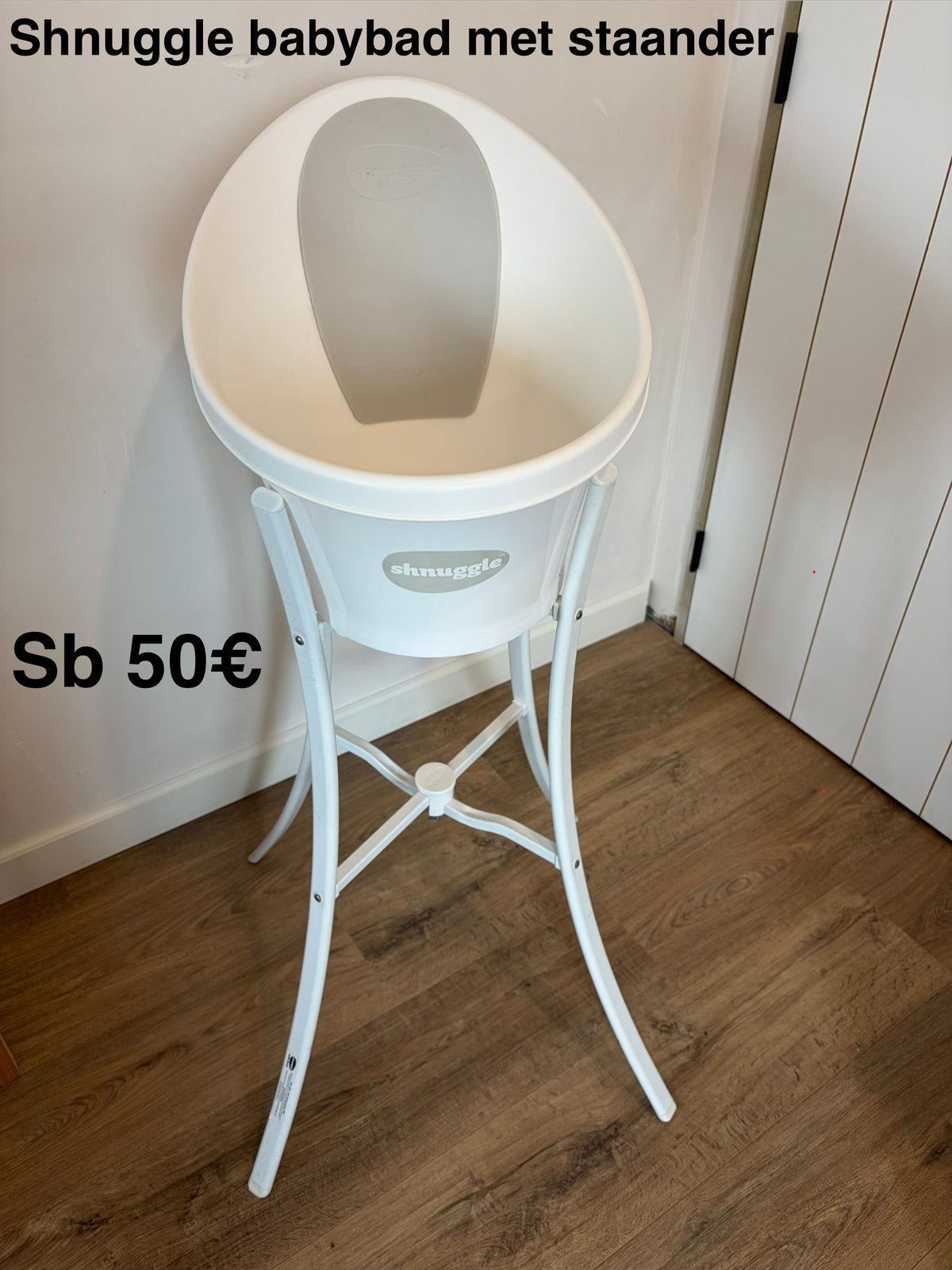 Baignoire pour bébé Shnuggle avec support, Enlèvement, Comme neuf, Baignoire