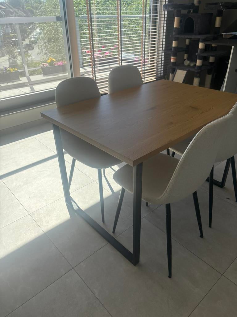 Eettafel+ stoelen, Enlèvement, Comme neuf