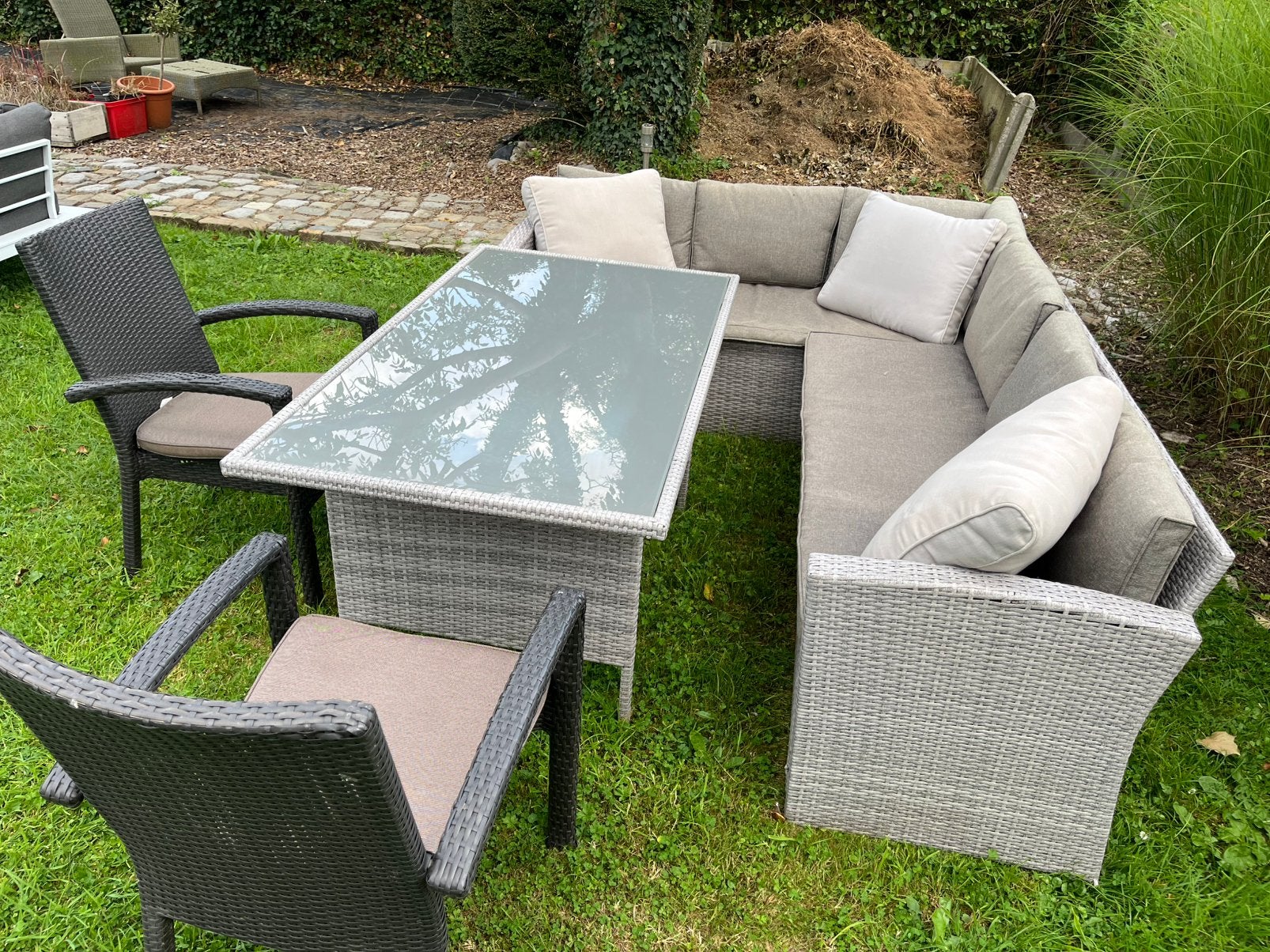 Salon avec table et chaises, Enlèvement, Comme neuf